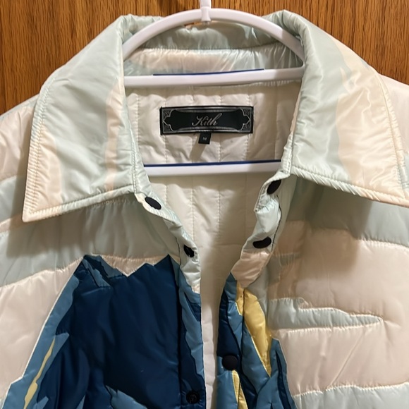 Kith Patchwork Brixton Puffed Shirt Jacket Size Medium - Picture 5 of 5